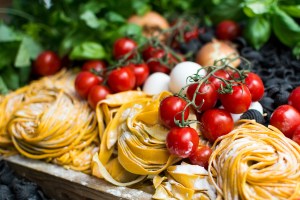 Colorful Italian Cuisine Ingredients