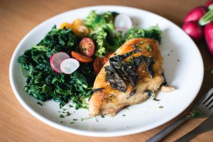 Chicken Breast with Sage and Spinach