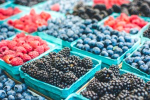 Healthy Berries at the Market